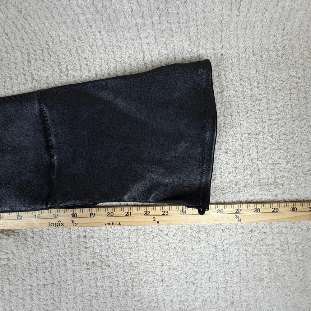 Stuart Weitzman Genna 60‎ City Boot Black Leather Size 8 B Orig-$895 NWOB